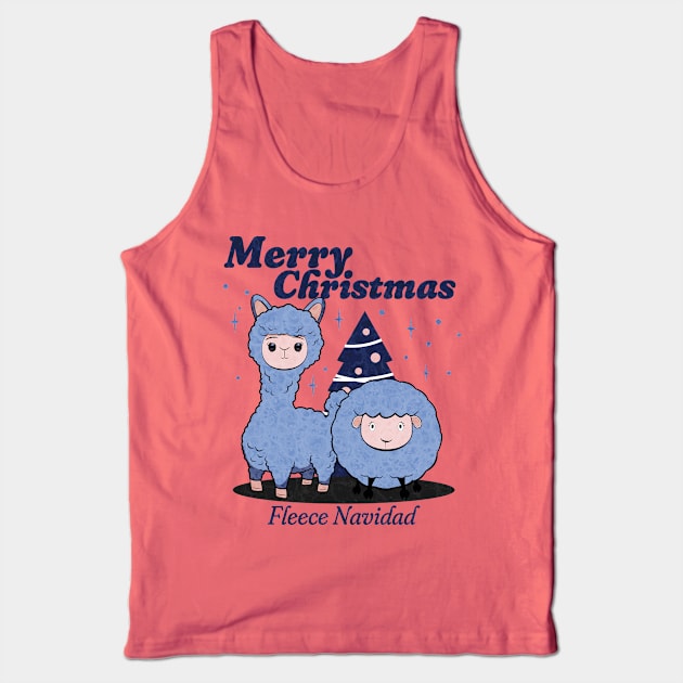 Fleece Navidad Tank Top by DesignByJeff